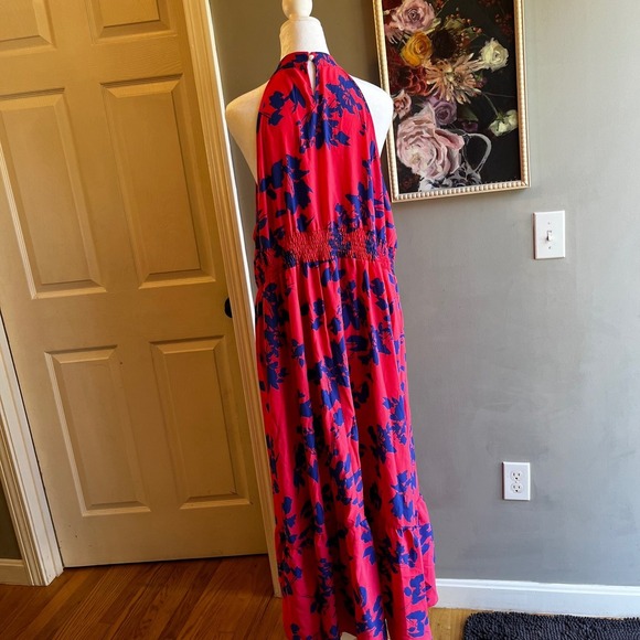 Women's Floral Halter Top Maxi 2XL Resort Beachy Boho - Picture 6 of 12